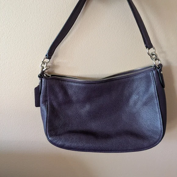 Coach Purple Shoulder Bag - Picture 10 of 16